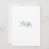 蝶のベビーシャワー招待状 招待状 (裏面)