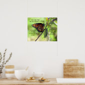 蝶のポスターになる引用文 ポスター (キッチン)