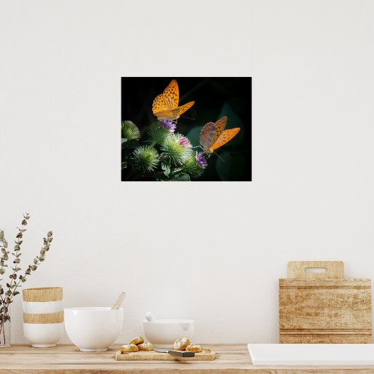 蝶のポスター ポスター (キッチン)