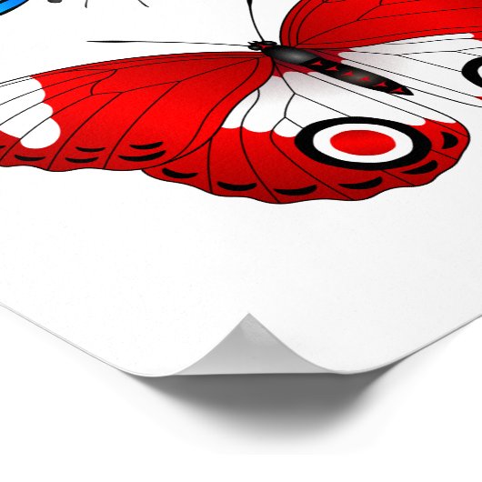 蝶のポスター ポスター (角)