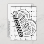 蝶のポストカード ポストカード (正面/裏面)