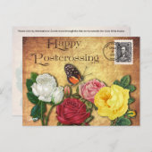 蝶のポストクロッシング – 葉書 ポストカード (正面/裏面)