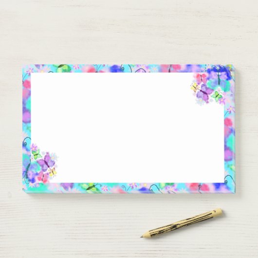 蝶のポストitノート蝶飛んでいる ポストイット (デスク)