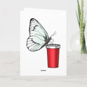 蝶のマグカップ カード (裏面)