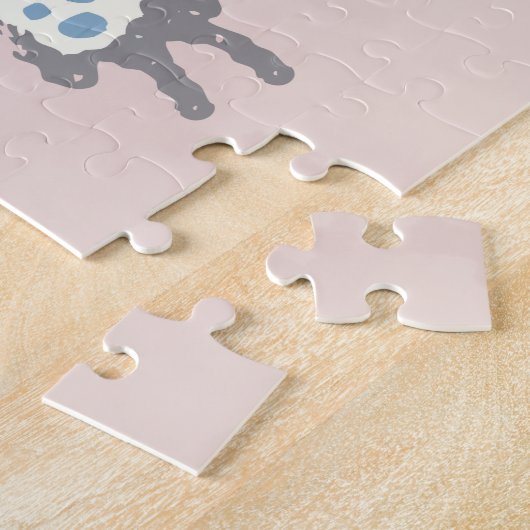 蝶のメやる気を起こさせるッセ図解入りの、写真付きのージ ジグソーパズル (側面)