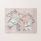 蝶のメやる気を起こさせるッセ図解入りの、写真付きのージ ジグソーパズル (横)