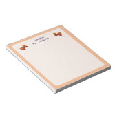 蝶のメモ帳先生からのメモ ノートパッド (アングル)