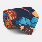 蝶のモザイクパタカラフルーン ネクタイ (ロール)