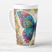 蝶のレインボーバレエ カフェラテマグ (左アングル)