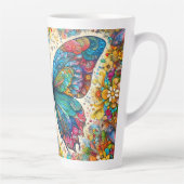 蝶のレインボーバレエ カフェラテマグ (右)