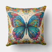 蝶のレインボーバレエ クッション (裏面)