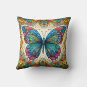 蝶のレインボーバレエ クッション (裏面)