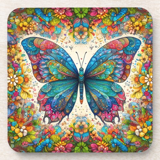 蝶のレインボーバレエ コースター (正面)