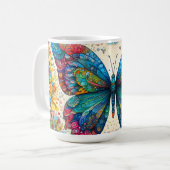 蝶のレインボーバレエ コーヒーマグカップ (正面左)