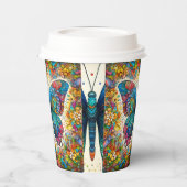 蝶のレインボーバレエ 紙コップ (左)