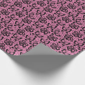 蝶のレース模様 ラッピングペーパー (角)