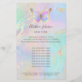 蝶のロゴ チラシ (正面)