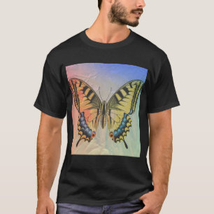 蝶のロゴ:優雅な動き Tシャツ