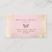 蝶のロゴ 名刺 (裏面)