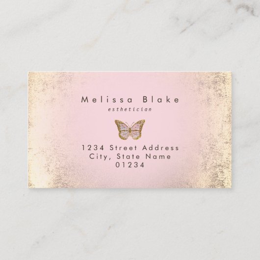 蝶のロゴ 名刺 (裏面)