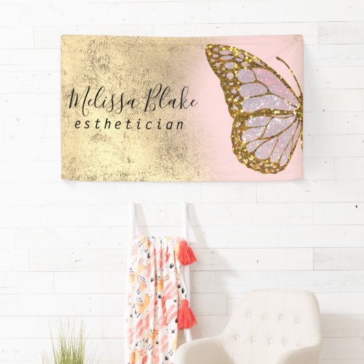 蝶のロゴ 横断幕 (インサイチュ)