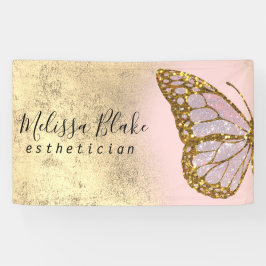 蝶のロゴ 横断幕