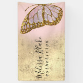 蝶のロゴ 横断幕 (縦)