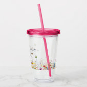 蝶の一生のワイルドフラワーブライダルシャワー アクリルタンブラー (左)