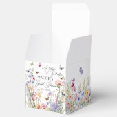 蝶の一生のワイルドフラワーブライダルシャワー フェイバーボックス (オープン)