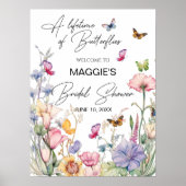 蝶の一生のワイルドフラワーブライダルシャワー ポスター (正面)
