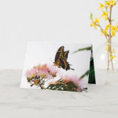 蝶の不思議 カード (黄色い花)