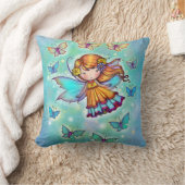 蝶の中で甘い妖精byモリー・ハリソン クッション (ブランケット)