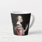 蝶の予期せぬ到着 カフェラテマグ (右アングル)