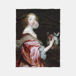 蝶の予期せぬ到着 フリースブランケット