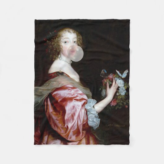 蝶の予期せぬ到着 フリースブランケット (正面)