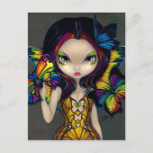 『蝶の仮面を使った妖精』はがき ポストカード (正面)