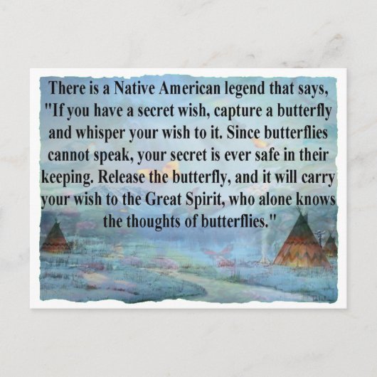 蝶の伝説 ポストカード (正面)