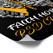 蝶の信仰ホープ愛RSD CRPS認識度ギフト ポスター (角)