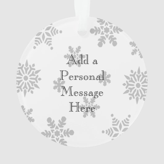 蝶の個人的なメッセージのクリスマス記念品 オーナメント (裏面)