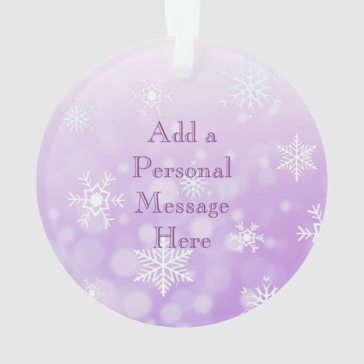 蝶の個人的なメッセージのクリスマス記念品 オーナメント (裏面)