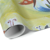 蝶の光沢ラッピング紙, 30 in x 6 ft ラッピングペーパー (ロールコーナー)