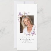 蝶の写真デジタル記念発表 招待状 (正面)