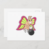 蝶の力トレーニング ダンベル ポストカード (正面/裏面)