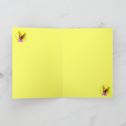 蝶の友情 カード (内部)