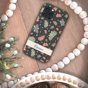 蝶の名パーソナライズされたかわいらし呼のインスピレーション iPhone 13 PRO MAXケース