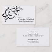 蝶の名刺 名刺 (正面/裏面)