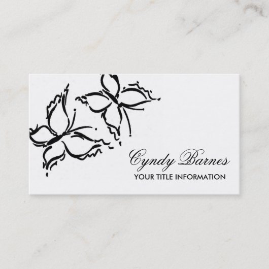 蝶の名刺 名刺 (正面)