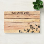 蝶の名前素朴付き水彩の木   ポストイット (オフィス)