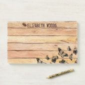 蝶の名前素朴付き水彩の木   ポストイット (デスク)