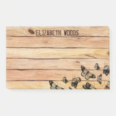 蝶の名前素朴付き水彩の木   ポストイット (正面)